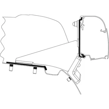 Markýza Adaptér pro markýzu Omnistor 4200, Vito/V-Class Schlafd.no lišta LHD