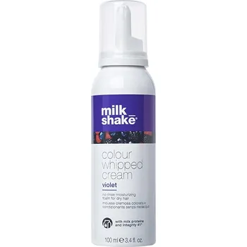Stylingový přípravek Milk Shake Colour Whipped Cream Barevná bezoplachová vyživující pěna 100 ml - VIOLET