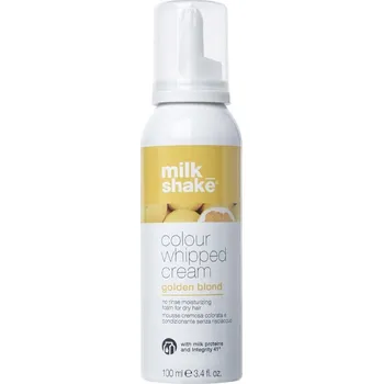 Vlasová regenerace Milk Shake Colour Whipped Cream Barevná bezoplachová vyživující pěna 100 ml - GOLDEN BLOND