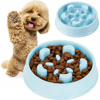 Miska pro psa Jedna plastová miska Interlook modrá 0,5 l