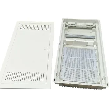 Rozvaděč Noark 110710 PMF-C 48-1 Plastová rozvodnice s bílými plechovými dveřmi, kombinace 1 x DIN lišta a 3 x montážní plech, rozvodnice pod omítku, multimediální (Noark 110710)