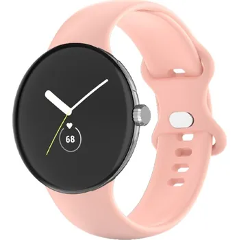 Příslušenství k chytrým hodinkám VSECHNONAMOBIL 61536 BUTTERFLY Silikonový řemínek pro Google Pixel Watch / Pixel Watch 2 růžový