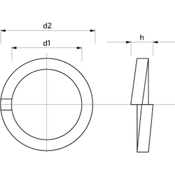 Matice Podložka pérová DIN 7980 M12 /12,2 ZB