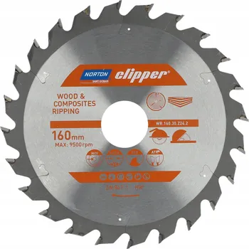 Řezný kotouč Kotouč Norton 70184608043 160x30 mm 24T