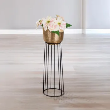 Gilde Květináč s podstavcem, zlatý 493514