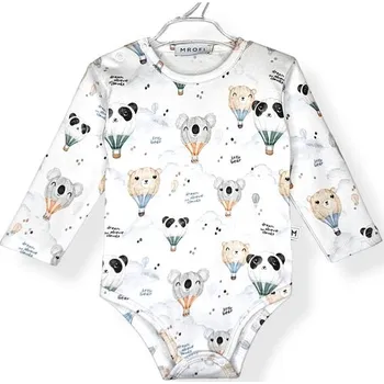 Mrofi Pure Organic Body dlouhý rukáv Bear Ballons - 68