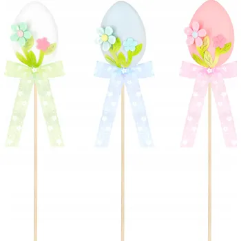 Velikonoční dekorace KRASLICE VAJÍČKA NA ŠPEJLI VELIKONOČNÍ DEKORACE