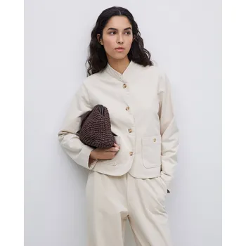 Dámské sako Sako Yerse 42448 béžové bavlněné Velikost: 38