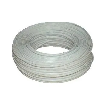 Síťový kabel DATACOM Telefonní kabel 6ž. Licna - plochý bílý bal.100 m 1010