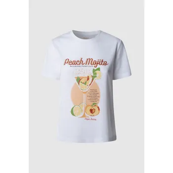 Dámské tričko Pepe Jeans Dámské tričko VIOLA Barva: bílá, Velikost: XL