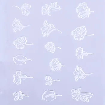 SAMOLEPKY 5D AKRYLOVÉ NÁLEPKY NA NEHTY KVĚTINY Č.1