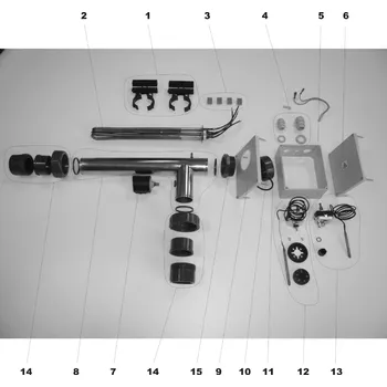 Ohřev bazénu Spirála topná Titan k průtokovým ohřívačům EOV 3 kW