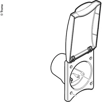 Příslušenství ke karavanu Pouzdro pro venkovní plynovou zásuvku bílý/bílý kryt