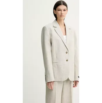 Sako s příměsí lnu Herskind Matteo 5543188 béžová 80X, vel. 38