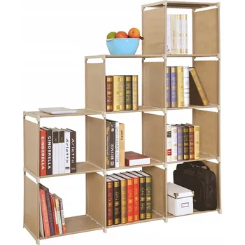 Knihovna Regál Halmar 105 cm x 142 cm x 29 cm v odstínech béžové