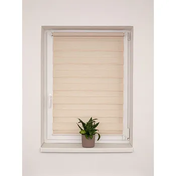 Roleta DeCori Roleta den a noc Wood 73x150 cm sv. béžová č.BH3001