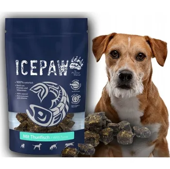 Pamlsek pro psa ICEPAW s tuňákem - pamlsky z filetů bílých ryb a tuňáka 150g