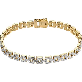 Náramek Zlatý náramek s brilianty - 1,18 ct - ryzost 585 - 231.102