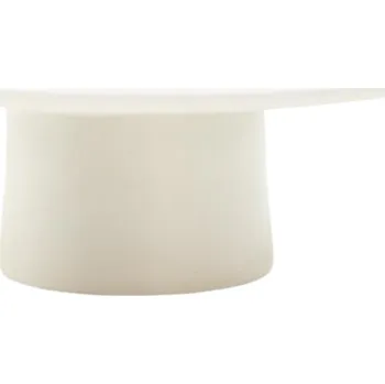 Zahradní stůl Bílý zahradní stolek Kave Home Albanella 110 cm