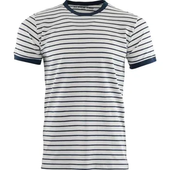 Pánské triko ALPINE PRO BEW S Bílá, Tmavě modrá