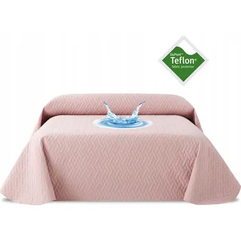 Přehoz na lůžko Přehoz na postel Belmarti polyester 270 cm x 200 cm růžový