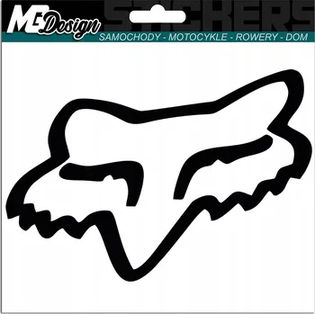 Samolepicí dekorace na vozidlo NÁLEPKA na auto KOLO LOGO FOX 15x11 černá