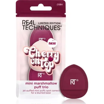 Real Techniques Cherry On Top RT Cherry on Top Mini Puff houbička na make-up 3 ks