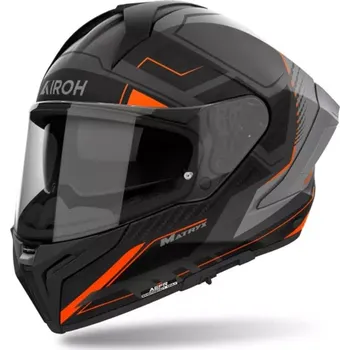 Motodoplněk Integrální helma na motorku Airoh MATRYX Rocket matná oranžová