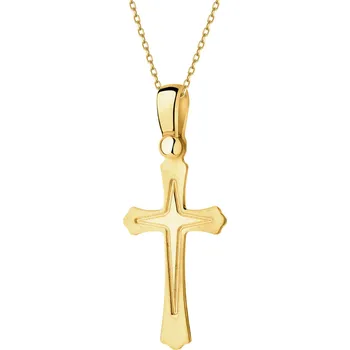Přívěsek Zlatý přívěsek - kříž - AP541-5355