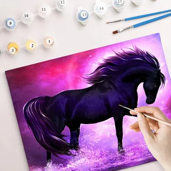 Weltbild Malování podle čísel Černý kůň 493459