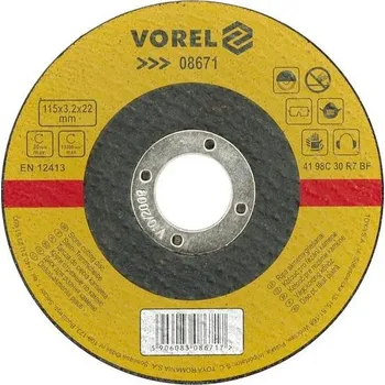 Sada nářadí Kotouč na kámen řezací 230 x 3,2 x 22 mm Vorel