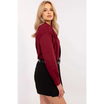 Dámská košile DHJ košile KS 9213 1.77P bordó jedna velikost
