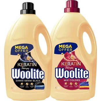Prací gel WOOLITE SADA MIX TEKUTÝ PRACÍ PROSTŘEDEK NA ČERNÉ A BAREVNÉ PRÁDLO S KERATINEM 2X 4.5L