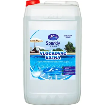 Bazénová chemie Sparkly POOL Vločkovač EXTRA - tekutý 25 l (32,5 kg)