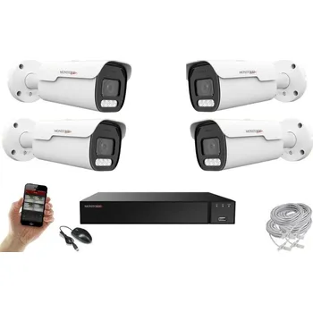 Kompletní kamerový systém Monitorrs Security AI IP Park 4 kamerový set 5 Mpix (6185K4) (Monitorrs Security)