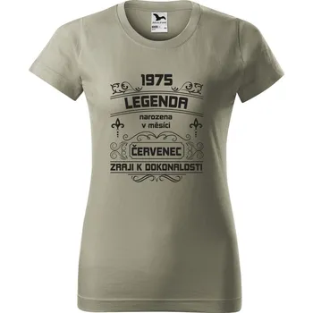 Dámské tričko s potiskem Zraji k dokonalosti Barva trička: Světlá khaki - 28, Velikost: 2XL