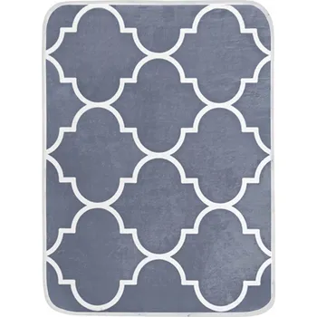 Koberec KOBEREC DEKORATIVNÍ OCHRANNÝ ŠEDÝ PODLOŽKA PROTI SKLUZU 120x160