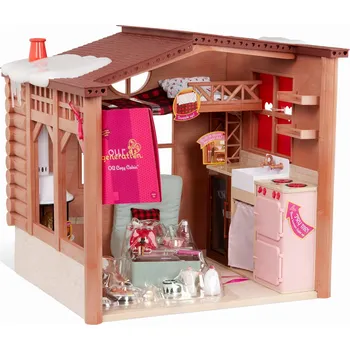 Domeček pro panenku Domeček pro panenky Our Generation CHATA NA DOVOLENOU 55 cm