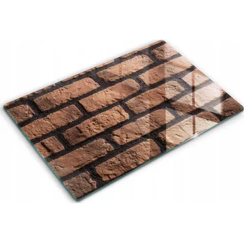 Obraz Skleněná Ochranná Deska na Kuchyňskou Indukční Varnou Desku Cihlová zeď 80x52