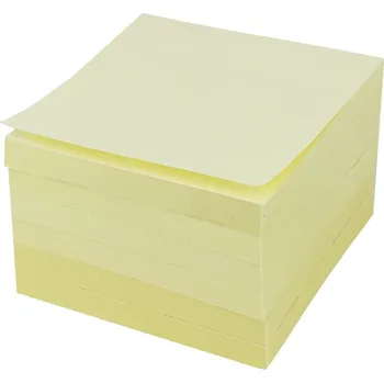 Samolepicí bločky Stick´n by Hopax - 76 x 76 mm / 6 x 100 lístků / pastelově žlutá