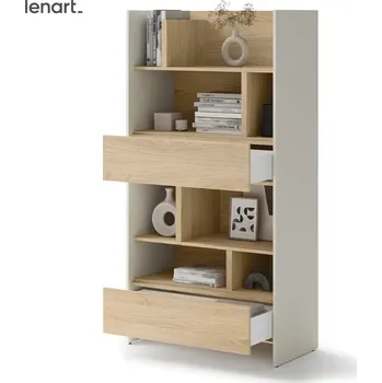 regál Dig-net nábytek Regál Lenart BED CONCEPT BC-27 | kašmír / dub nagano