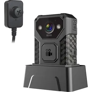 IP kamera Secutek Bodycam S7 s externí knoflíkovou kamerou - 32GB