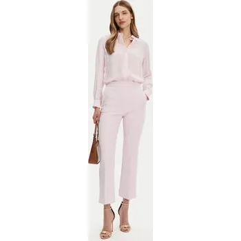 Dámské kalhoty Elisabetta Franchi Kalhoty z materiálu PA-089-51E2-V290 Růžová Regular Fit 44