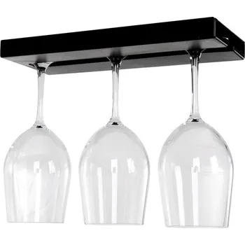 Sklenice Držák na sklenice 1 kus, černý, na 2-3 sklenice do O86mm