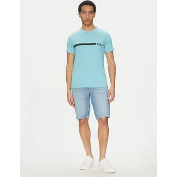 Pánské tričko BOSS T-Shirt 50517970 Modrá Slim Fit M