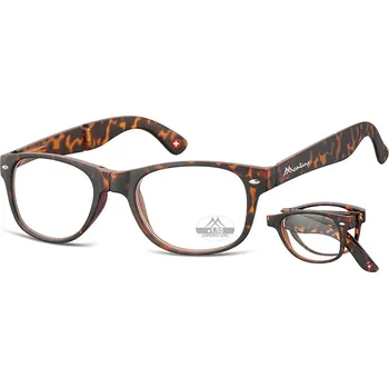 Brýle na čtení Montana Eyewear Skládací dioptrické brýle MFR61A, želvovina, dioptrie: +2,00