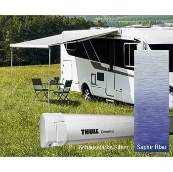 Markýza Markýza Omnistor 5200 3,5m safírově modré pouzdro stříbrné