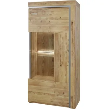 Knihovna Witryna niska prawa Bruni - MMI Sleeping Dub Sukovitý Bělený 65x137 cm