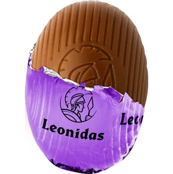 Čokoláda Leonidas Vajíčko s oříškovou náplní (mléčná belgická čokoláda, pralinka ve tvaru vajíčka, cca 10g)