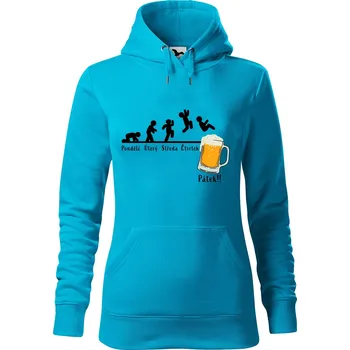 Pánská mikina Dámská mikina Týden Velikost (žena): XL, Vyberte barvu: Tyrkysová